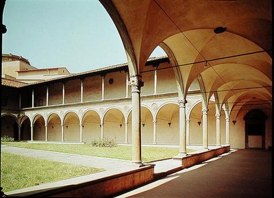ಕ್ಲೋಯಿಸ್ಟರ್‌ಗಳ ನೋಟ, 1429-46 ಟರ್ಕ್ by Filippo Brunelleschi