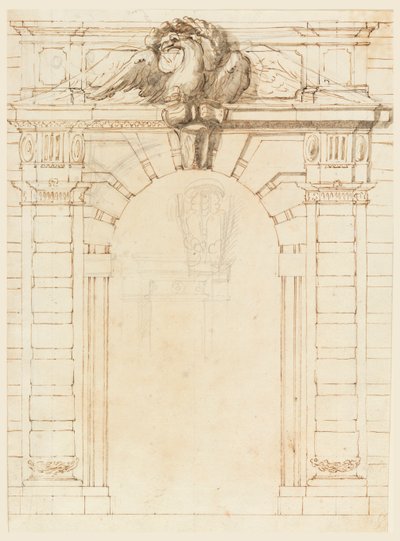 Recto: Bir portal; Verso: Genç bir savaşçının portresi by Filippo Marchionni