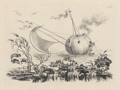 Balıkçı teknesi olarak kullanılan balkabağı by Filippo Morghen