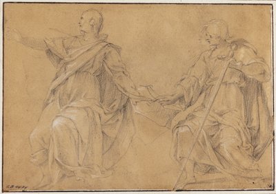 Aziz James Büyük (?) ve Evangelist John by Filippo Paladini
