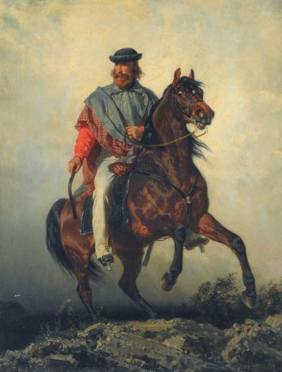 Atlı Garibaldi by Filippo Palizzi