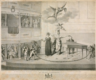 Majestelerinin Tiyatrosu; İtalyan Opera Binası, Londra by Filippo Pistrucci