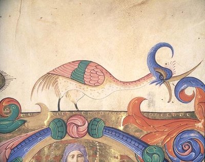Missal 515 f.169r Fantastik kuş, 1449
