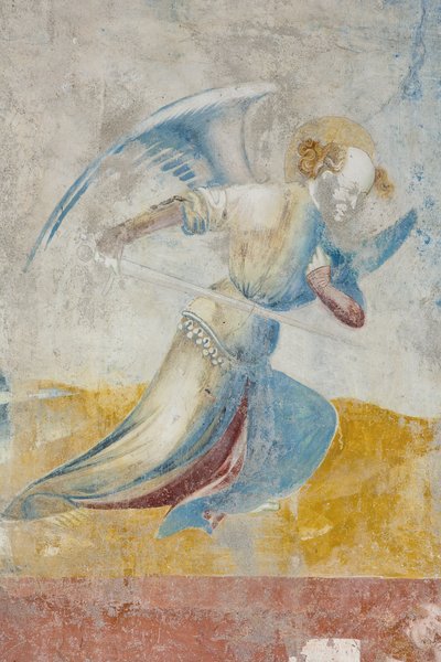 Angel, Son Yargının detayı, c.1400 (3496201 detayı) by Filippolo de and Veris da Milano Veris da Milano