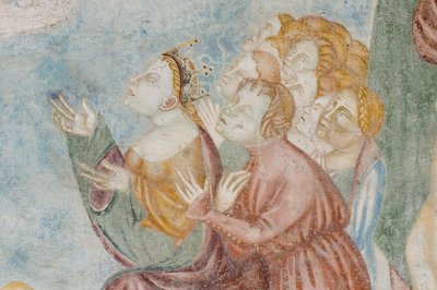 Şekil, Son Yargının detayı, c.1400 (3496201 detayı) by Filippolo de and Veris da Milano Veris da Milano