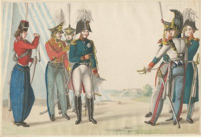 Çar Alexander I ve Rus subayları, 1815 by Finert