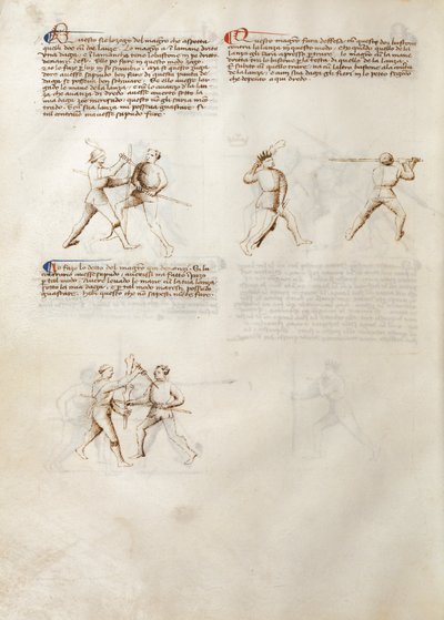 J. Paul Getty Müzesi Ms. Ludwig XV 13, folio 31v (Venedik, XV yüzyılın başı, 279x206 mm) by Fiore dei Liberi