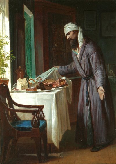 Sabah Akşamdan Kalması, 19. Yüzyılın Sonu. by Firs Sergeevich Zhuravlev