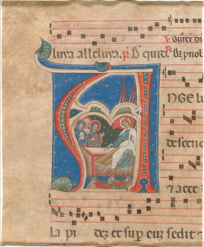 Mezardaki Üç Kutsal Kadın by First Master of the Cortona Antiphonaries