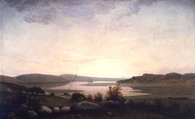 Gloucester, Massachusetts yakınlarındaki Creek (tuval üzerine yağlı boya) by Fitz Henry Lane
