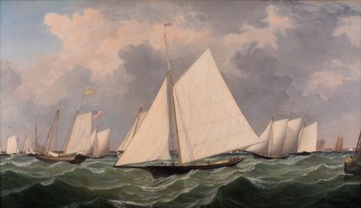New York Yat Kulübü Regatta, 1856 by Fitz Henry Lane
