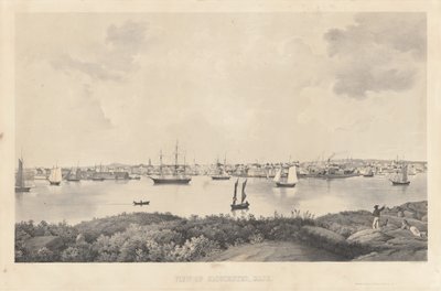 Gloucester Görünümü, Mass. by Fitz Henry Lane