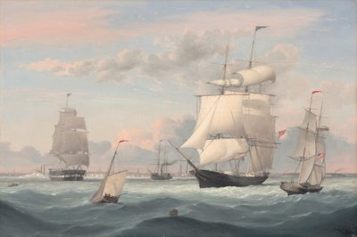 New York Limanı, 1852. by Fitz Hugh Lane