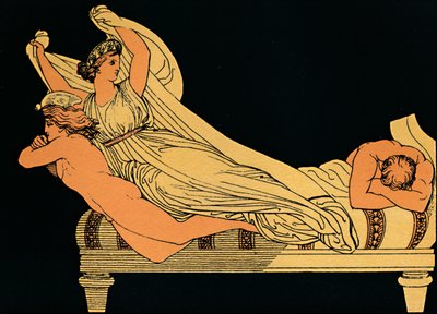 Gecenin Düşlerinde Yaşanan Boş Sevinç, 1880 by Flaxman