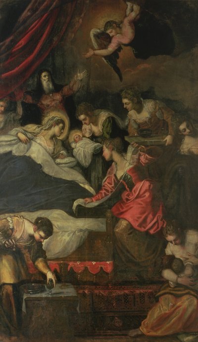 Chiara Albini Pietrazzani ve beş çocuğu Eleanora, Vincenzo, Cinzia, Tullo ve Anna by Flemish School