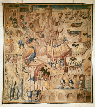 Bir Gemi Filosunun Ayrılması by Flemish School