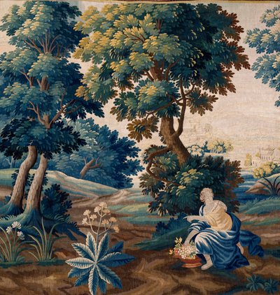 Flaman halısı. 17. yüzyılın sonu. Sint-Walburgakerk Oudenaarde (Dekenij van de Sint-Walburga) kilisesinin mülkü. by Flemish School