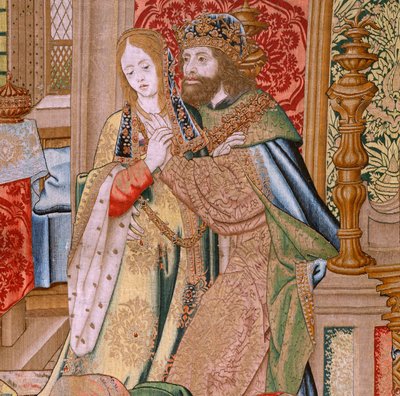 Flaman halısı. David ve Bathsheba