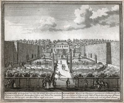 Fransız bahçesi. (Oymak by Flemish School