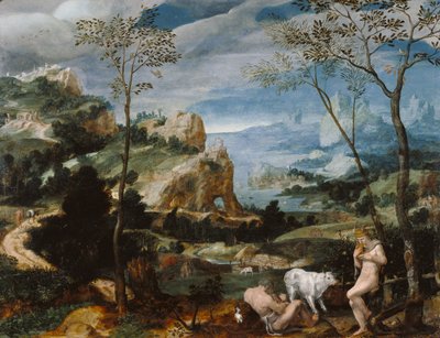 Merkür ve Argus ile Manzara, c.1570 by Flemish School