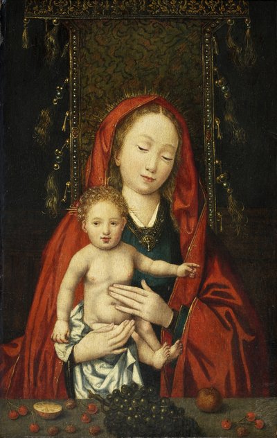 Madonna ve Çocuk, c.1500 (panelde yağlı boya) by Flemish School
