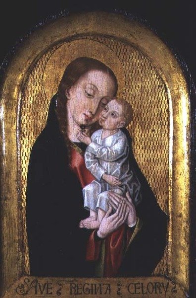 Aziz Ursula Efsanesinin Ustası (fl.1470-1500) atölyesinden Madonna ve Çocuk (panel) by Flemish School