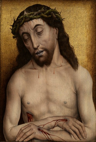 Man of Sorrows (panel üzerine yağlıboya) by Flemish School