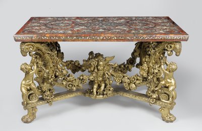 Oyma ve yaldızlı ıhlamur ağacından kaide üzerine kakma tablo, 1689 by Flemish School