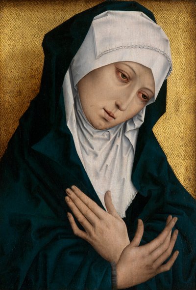 Mater Dolorosa (panel üzeri yağlı boya) by Flemish School