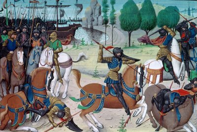 Bayan 5089-90 Hastings Savaşı, 14 Ekim 1066, Chronique des Empereurs, David Aubert by Flemish School