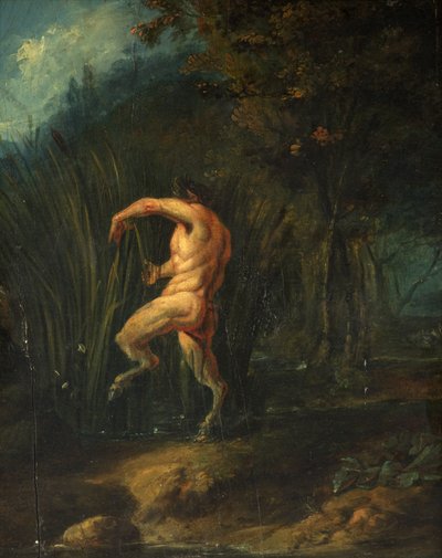 Pan ve Syrinx (panelde yağ) by Flemish School