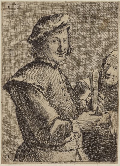 Gülümseyen genç bir adamın portresi by Flemish School