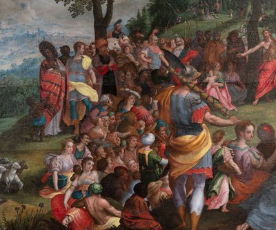 Yahya'nın çölde vaaz etmesi by Flemish School