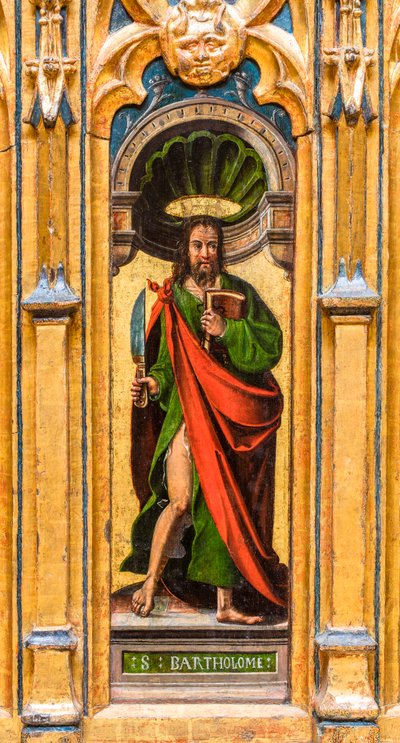 Reliquary sandığı, Saint Bartholomew (Bartholomew) by Flemish School
