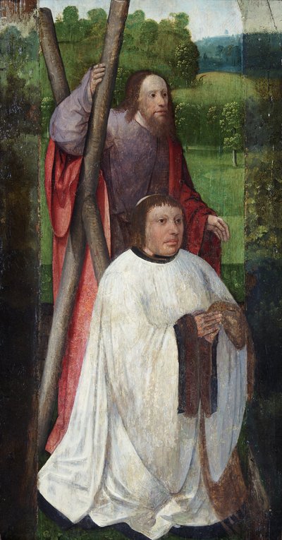 Aziz Andrew ve Donör, Aziz James [2 panel] by Flemish School
