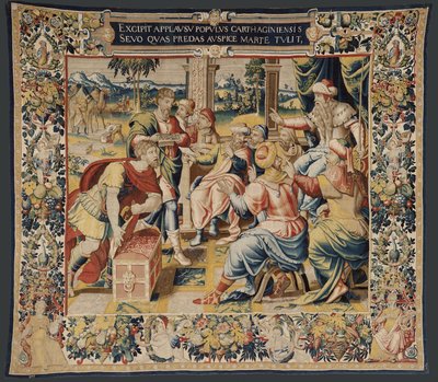 Hannibal'in Tarihi, c.1570 (goblen) by Flemish School