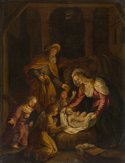 Doğuş, c.1601-99 (tuval üzerine yağlı boya) by Flemish School