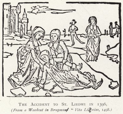 1396 yılında St Liedwi kazası by Flemish School