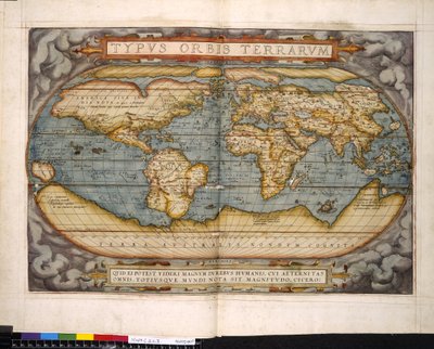 Dünya haritası, Theatrum Orbis Terrarum, Abraham Ortelius by Flemish School
