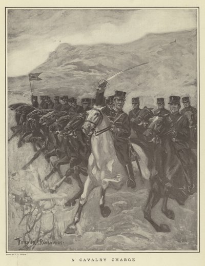Bir süvari hücumu by Fletcher C. Ransom