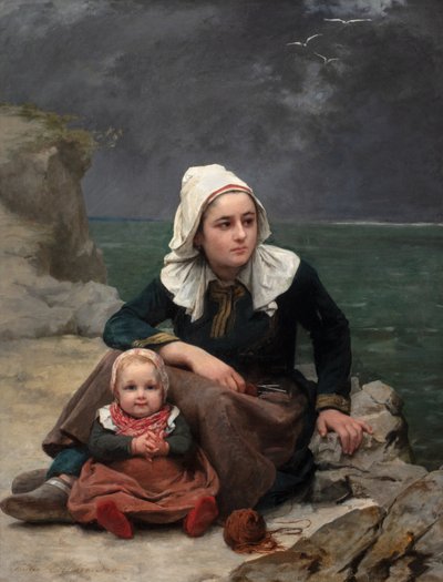 Le Grain (Fırtına), c.1871-81 (tuval üzerine yağlıboya) by Félicie (1831 88) Schneider