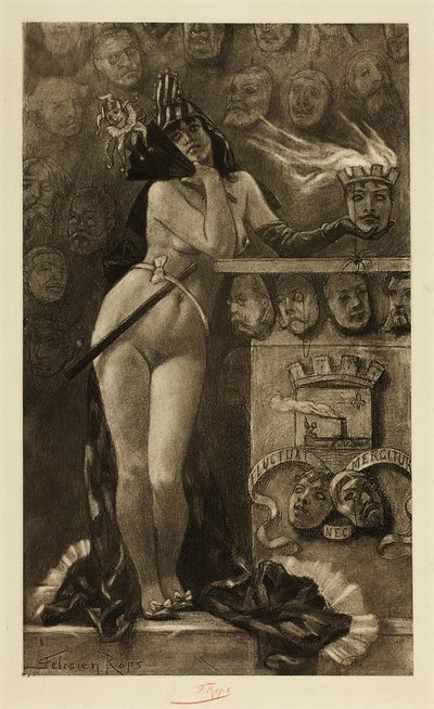 Modern Maskeler by Félicien Rops