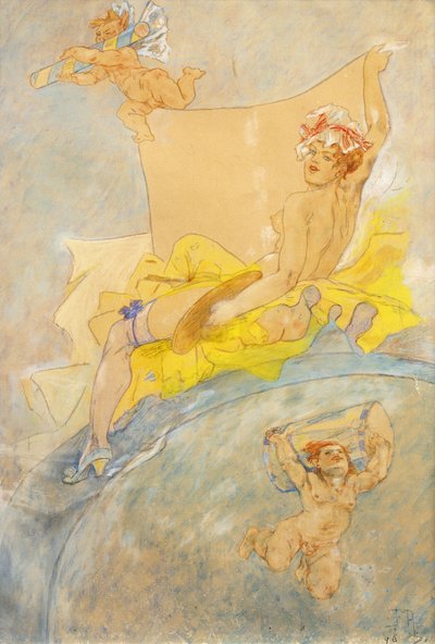 Sergi Afişi; Sergi Afişi, 1896 by Félicien Rops