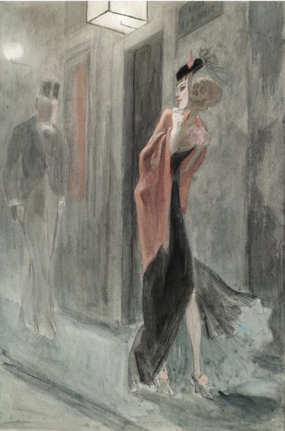 Sokak köşesi, sabahın dördü Parodie humaine by Félicien Rops
