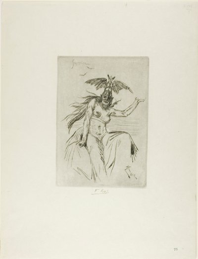 Savaşçı by Félicien Rops