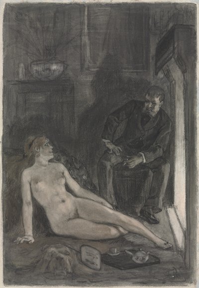 kış akşamı by Félicien Rops