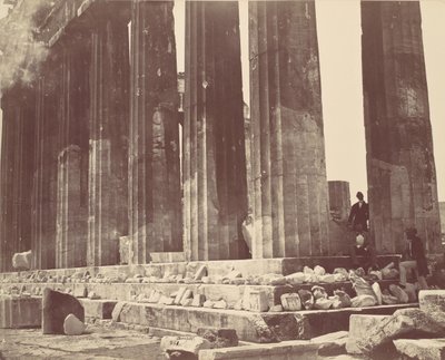 [Partenon Sütunlu Yapısının Detayları, Atina], yak. 1870