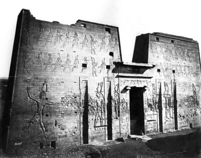 Edfu, Nubia, Mısır, 1878 by Félix Bonfils