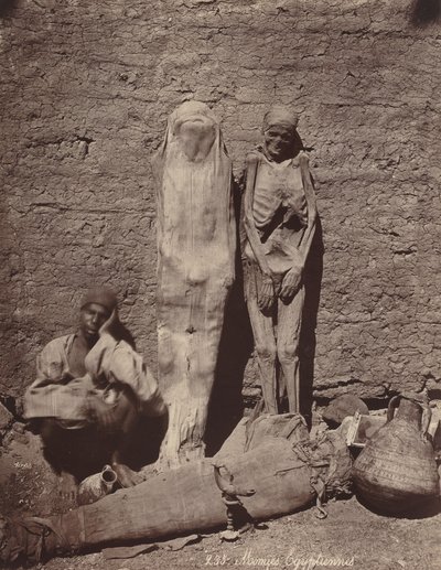 Mısır Mumyaları, c. 1870. by Félix Bonfils