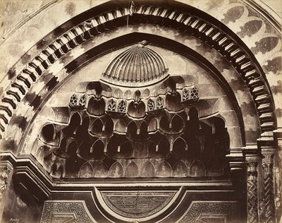 Bir nişin kabartması, Mısır by Félix Bonfils